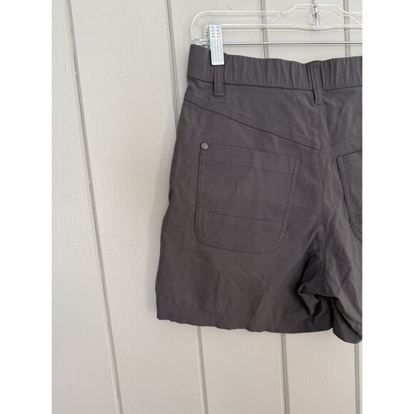 Toad & Co Rover High Rise Button Fly Shorts 4 Gray Stretch Pockets Hiking - Picture 5 of 9
